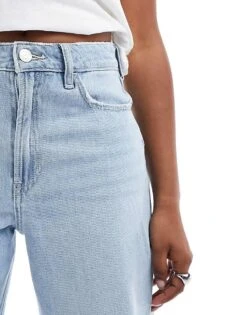 Hollister High Rise Baggy Jeans In Light Blue For Women -Hollister Shop 205681513 5