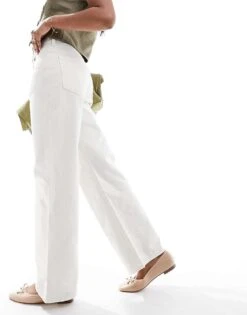Hollister Ultra High Rise Baggy Jean In Off White For Women -Hollister Shop 206148966 3