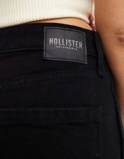 Hollister Ultra High Rise Mom Jean In Black For Women Saturated Black 11 Hollister Ultra High Rise Mom Jean In Black For Women Saturated Black -Hollister Shop 206406434 4