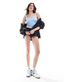 Hollister Ribbed Square Neck Vest Top In Light Blue 21inch For Women Dutch Canal 10 Hollister Ribbed Square Neck Vest Top In Light Blue 21inch For Women Dutch Canal -Hollister Shop 206685561 4