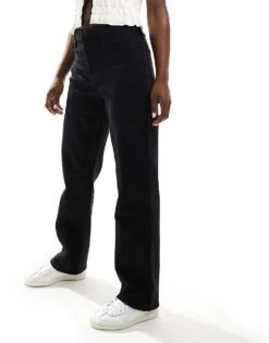 Hollister Ultra High Rise Dad Fit Jean In Black For Women Sat Black Clean -Hollister Shop 206685576 3