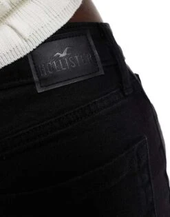 Hollister Ultra High Rise Dad Fit Jean In Black For Women Sat Black Clean -Hollister Shop 206685576 4