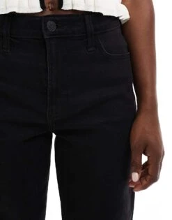 Hollister Ultra High Rise Dad Fit Jean In Black For Women Sat Black Clean -Hollister Shop 206685576 5