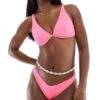 Hollister Co-ord Ribbed Bikini Top And Bottom In Pink -Hollister Shop 206739065 group 1
