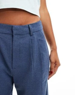 Hollister Ultra High Rise Wide Leg Tailored Trouser In Navy For Women -Hollister Shop 206971597 3