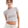 Hollister Seamless T-shirt In Ash For Women Beige -Hollister Shop 206971947 1 beige