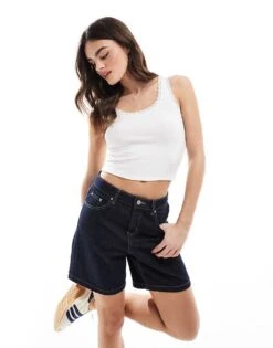 Hollister Lace Trim Cami Top In White For Women -Hollister Shop 207275202 1 white 1