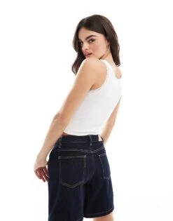 Hollister Lace Trim Cami Top In White For Women -Hollister Shop 207275202 3