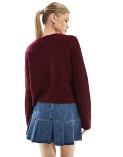 Hollister Micro Pleated Mini Skirt In Wash Denim For Women -Hollister Shop 207275221 3