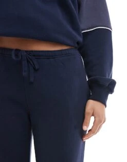 Hollister Contrast Panel Straight Leg Jogger Co-ord In Navy For Women -Hollister Shop 207275329 4