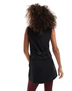 Hollister Relaxed Waistcoat In Black For Women -Hollister Shop 207361343 4