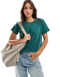 Hollister Short Sleeve In Light Green For Women