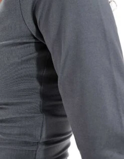 Hollister Scoop Neck Long Sleeve Fitted Top In Charcoal For Women -Hollister Shop 207361575 3