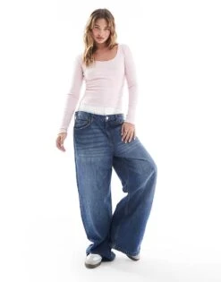 Hollister Ribbed Scoop Neck Top In Pink For Women -Hollister Shop 207361661 4