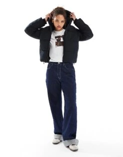 Hollister Everyday Padded Cropped Jacket With Hood In Black For Women 10 Hollister Everyday Padded Cropped Jacket With Hood In Black For Women -Hollister Shop 207361671 4