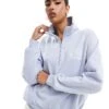 Hollister Motif Detail Half Zip Sweat Top In Blue For Women -Hollister Shop 207361746 1 blue