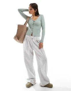 Hollister Icon Long Sleeve Button Through Top In Green For Women 8 Hollister Icon Long Sleeve Button Through Top In Green For Women -Hollister Shop 207361856 2