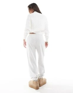 Hollister Logo Dad Jogger In Grey Marl For Women -Hollister Shop 207361939 4