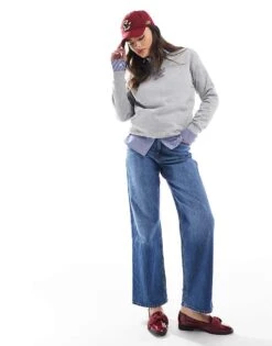 Hollister High Rise Dad Jean In Blue For Women -Hollister Shop 207361964 1 blue 1