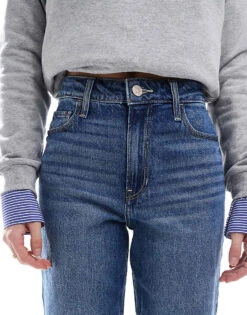 Hollister High Rise Dad Jean In Blue For Women -Hollister Shop 207361964 5