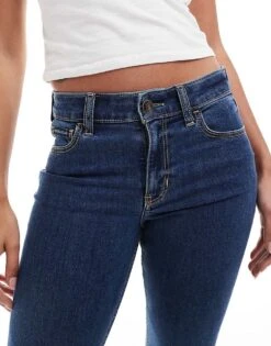 Hollister Mid Rise Bootcut Jean In Blue Wash For Women -Hollister Shop 207361987 5