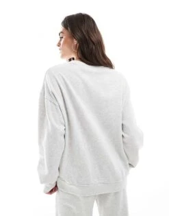 Hollister Varsity Crewneck Sweatshirt Co-ord In Grey For Women -Hollister Shop 207362014 4