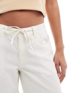 Hollister Baggy Drawstring Trouser In Beige For Women -Hollister Shop 207362075 4