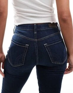 Hollister High Rise Super Skinny Jean In Indigo For Women -Hollister Shop 207362179 4