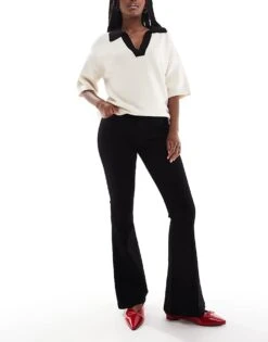 Hollister High Rise Flare Jean In Black For Women -Hollister Shop 207362218 1 black 1