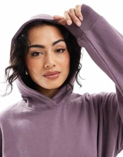 Hollister Logo Hoodie Co-ord In Purple For Women -Hollister Shop 207362566 3