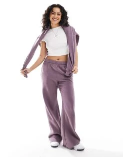 Hollister Logo Hoodie Co-ord In Purple For Women -Hollister Shop 207362566 4