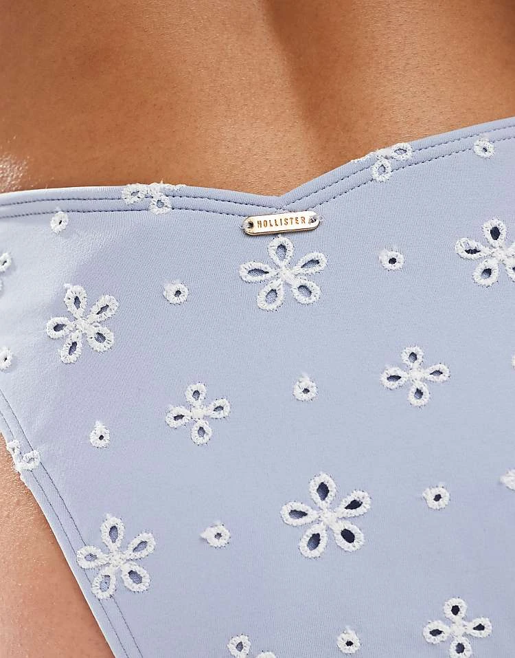 Hollister High Leg Cheeky Bottom Co-ord In Blue Floral Print For Women Multi 5 Hollister High Leg Cheeky Bottom Co-ord In Blue Floral Print For Women Multi - Image 3