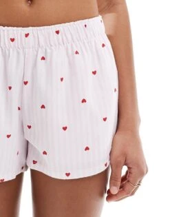 Hollister Nightwear Low Rise Baggy Flannel Boxer Short With Logo Waistband In Red Gingham For Women 10 Hollister Nightwear Low Rise Baggy Flannel Boxer Short With Logo Waistband In Red Gingham For Women -Hollister Shop 207894866 4