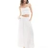 Hollister Tiered Maxi Skirt In White For Women -Hollister Shop 207894890 1 white