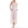 Hollister Crochet & Woven Mix Maxi Dress With Hanky Hem In Pink Swirl Print For Women Multi -Hollister Shop 207895903 1 multi