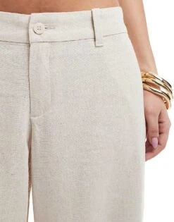 Hollister Low Rise Linen Wide Leg Trouser In Oatmeal For Women 12 Hollister Low Rise Linen Wide Leg Trouser In Oatmeal For Women -Hollister Shop 207895923 5