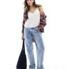 Hollister High Rise Dad Jean In Blue Wash For Women 2 Hollister High Rise Dad Jean In Blue Wash For Women -Hollister Shop 207895939 1 blue