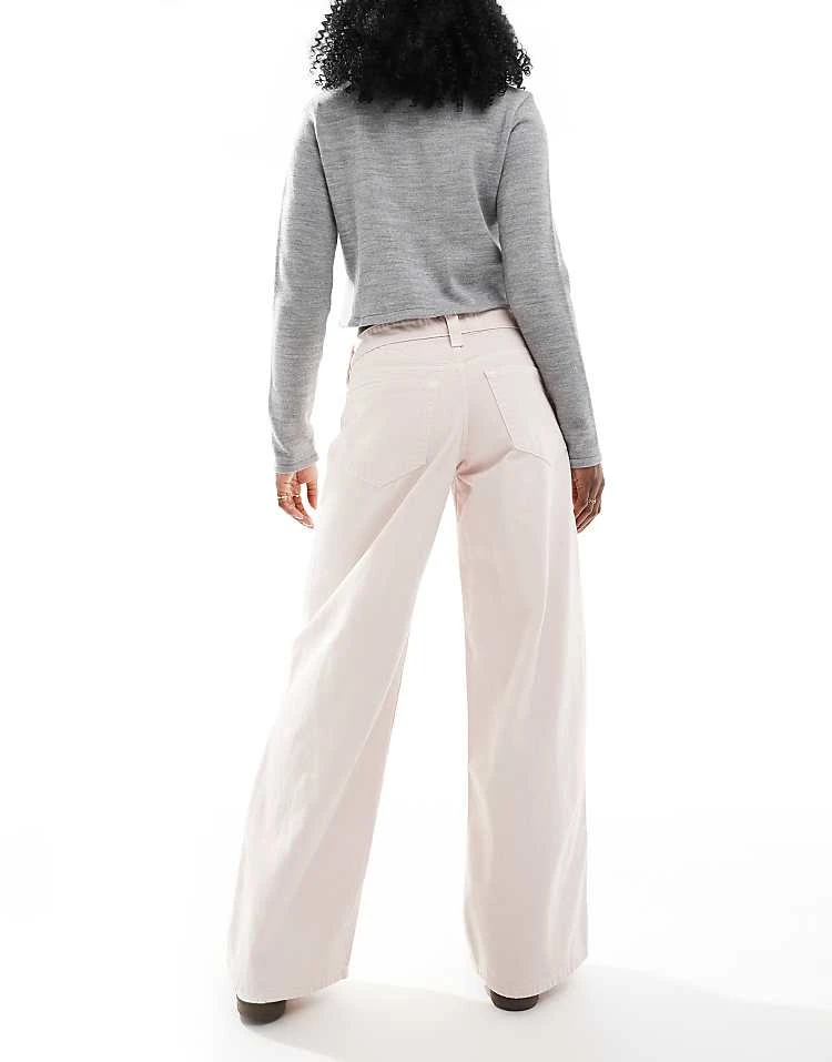 Hollister Low Rise Super Baggy Jean In Light Pink Overdye Wash For Women 4 Hollister Low Rise Super Baggy Jean In Light Pink Overdye Wash For Women - Image 2