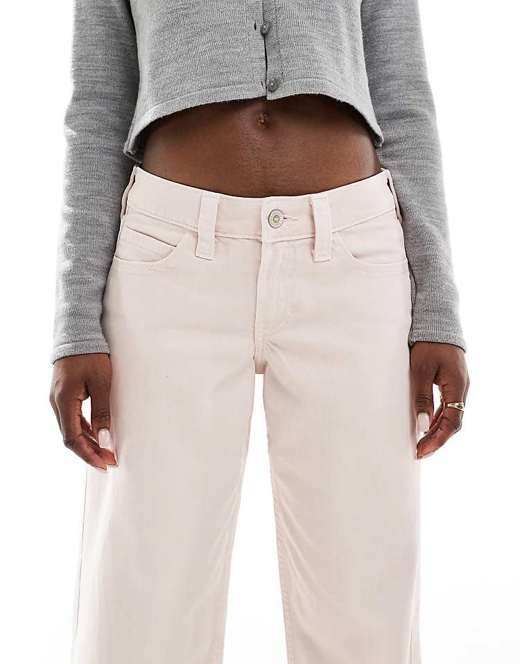 Hollister Low Rise Super Baggy Jean In Light Pink Overdye Wash For Women 7 Hollister Low Rise Super Baggy Jean In Light Pink Overdye Wash For Women - Image 5