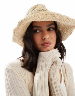 Hollister Crochet Cowgirl Hat In Tan For Women -Hollister Shop 207896001 3