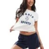 Hollister Pull On Tie Waist Linen Flippy Short In Navy For Women