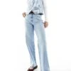 Hollister Ultra High Rise Dad Jean In Medium Blue Wash For Women -Hollister Shop 207896336 1 blue