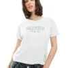 Hollister Script Logo T-shirt In Sage Green For Women Blue -Hollister Shop 207899622 1 blue