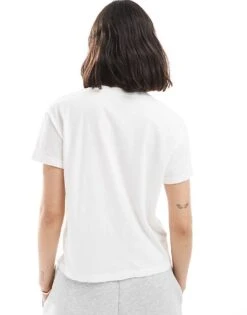 Hollister Script Logo T-shirt In White For Women -Hollister Shop 207899663 4