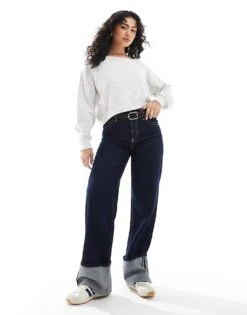 Hollister Off Shoulder Boyfriend Sweat Top In Grey For Women -Hollister Shop 207900643 3