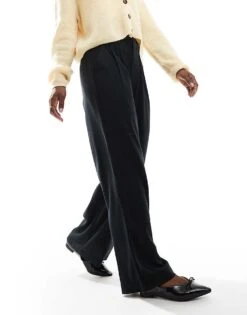 Hollister High Rise Tailored Trouser In Black For Women -Hollister Shop 207900687 3