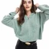 Hollister Zip Through Cardi In Green For Women Pink -Hollister Shop 207900715 1 pink