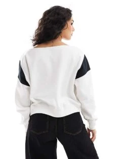 Hollister Cropped Off The Shoulder Miami Jumper In White For Women -Hollister Shop 207900767 3