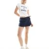 Hollister Linen Wrap Skort In Navy For Women -Hollister Shop 207900821 1 navy