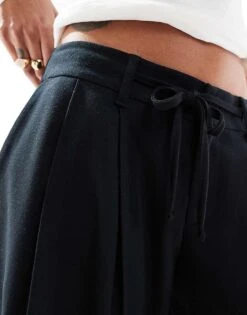 Hollister Low Rise Baggy Trouser In Black For Women -Hollister Shop 207900839 3